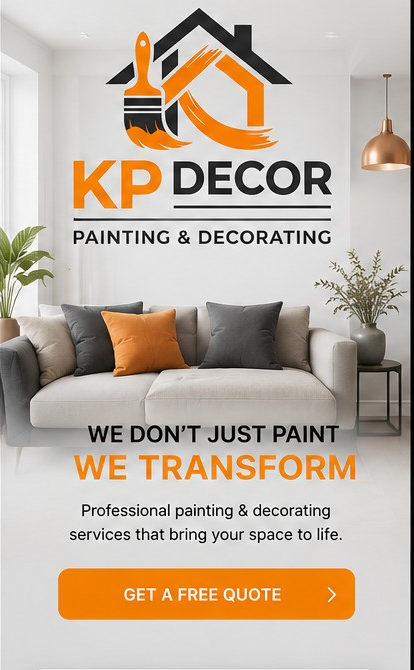 KP Decor painting and decorating homepage